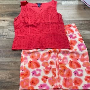 Ann Taylor Top and Skirt